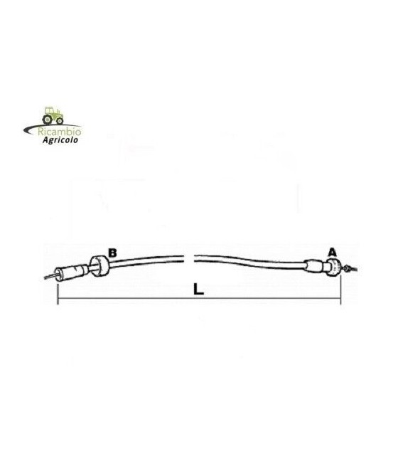 CAVO FILO CONTAGIRI CONTAORE SAME LAMBORGHINI L.1250 mm cod.0.264.7435.0/20